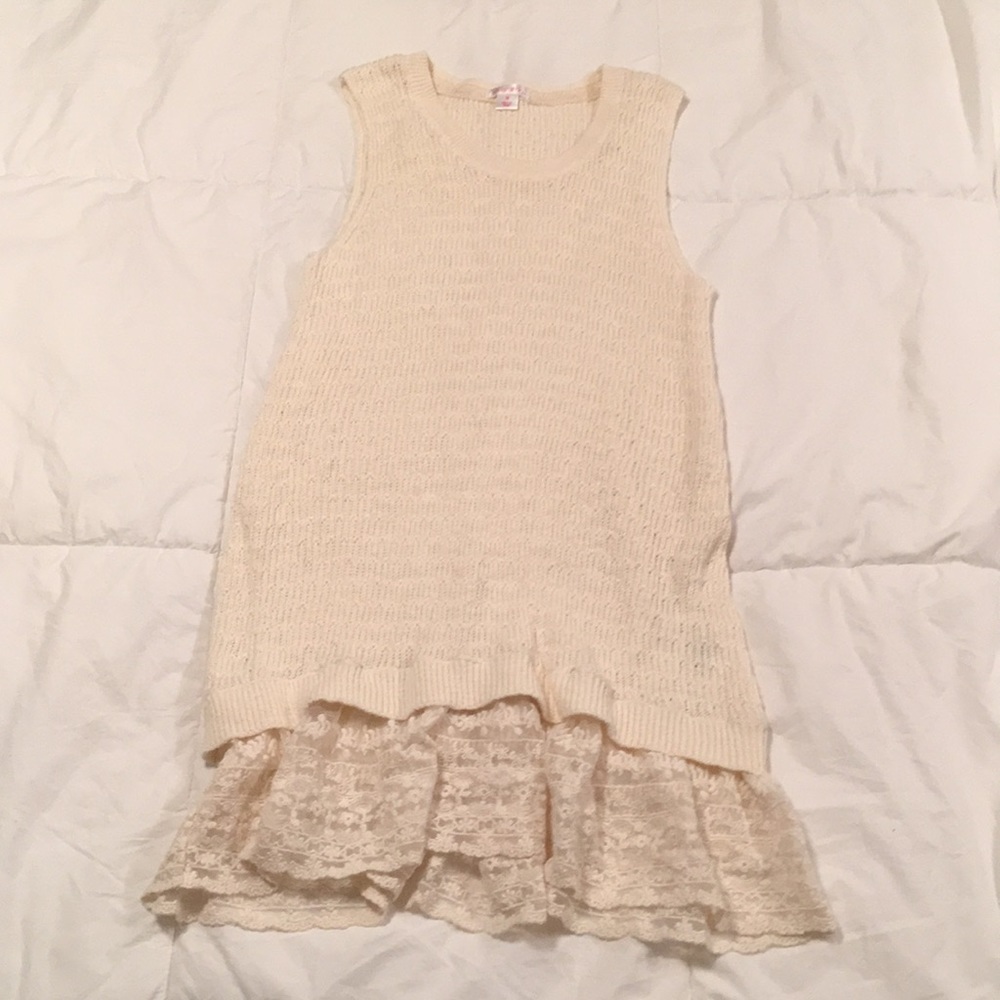 Long Cream Tank